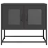 Kép 6/11 - Fekete hidegen hengerelt acél TV-szekrény 68x39x60,5 cm