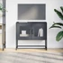 Kép 4/11 - Antracitszürke hidegen hengerelt acél TV-szekrény 68x39x60,5 cm