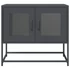 Kép 6/11 - Antracitszürke hidegen hengerelt acél TV-szekrény 68x39x60,5 cm