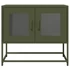 Kép 6/11 - Olívazöld hidegen hengerelt acél TV-szekrény 68x39x60,5 cm