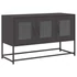 Kép 2/11 - Fekete hidegen hengerelt acél TV-szekrény 100,5x39x60,5 cm
