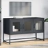 Kép 3/11 - Antracit hidegen hengerelt acél TV-szekrény 100,5x39x60,5 cm