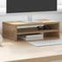 Kép 3/10 - Kézműves tölgy színű szerelt fa monitorállvány 42x24x13 cm
