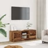Kép 3/10 - Antik fa színű szerelt fa TV-szekrény 102 x 30 x 37,5 cm