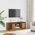 Kép 3/10 - Antik fa színű szerelt fa TV-szekrény 102x30x36 cm
