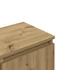 Kép 8/10 - Kézműves tölgy színű szerelt fa TV-szekrény 102x30x36 cm