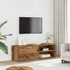 Kép 3/11 - TV szekrény Régi fa 120x34x37 cm Gépelt fa