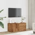 Kép 3/11 - Antik fa színű szerelt fa TV-szekrény 80x34x35,5 cm