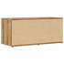 Kép 6/11 - Kézműves tölgy színű szerelt fa TV-szekrény 80x34x35,5 cm