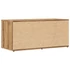 Kép 6/11 - Kézműves tölgy színű szerelt fa TV-szekrény 80x34x35,5 cm