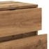 Kép 7/11 - Kézműves tölgy színű szerelt fa TV-szekrény 80x34x35,5 cm