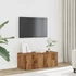 Kép 3/10 - TV szekrény Régi fa 80x34x30 cm Gépelt fa