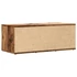 Kép 6/10 - TV szekrény Régi fa 80x34x30 cm Gépelt fa