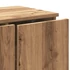 Kép 7/10 - Kézműves tölgy színű szerelt fa TV-szekrény 80x34x30 cm
