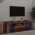 Kép 1/11 - Antik fa színű szerelt fa TV-szekrény LED-ekkel 120x36,5x40 cm