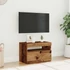 Kép 4/11 - Antik fa színű szerelt fa TV-szekrény LED-ekkel 60x35x40 cm