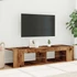 Kép 4/11 - Antik fa színű szerelt fa TV-szekrény LED-ekkel 135x39x30 cm