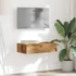 Kép 5/11 - Antik fa színű TV-szekrény LED-lámpákkal 60x35x15,5 cm
