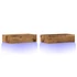 Kép 3/11 - 2 db antik fa színű TV-szekrény LED-lámpákkal 60 x 35 x 15,5 cm