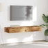 Kép 5/11 - 2 db antik fa színű TV-szekrény LED-lámpákkal 60 x 35 x 15,5 cm