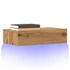 Kép 1/11 - 2 db kézműves tölgyszínű TV-szekrény LED-lámpákkal 60x35x15,5cm