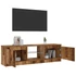 Kép 4/11 - Antik fa színű szerelt fa TV-szekrény LED-ekkel 120x30x36 cm