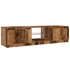 Kép 6/11 - Antik fa színű szerelt fa TV-szekrény LED-ekkel 140x40x35,5 cm