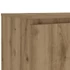 Kép 11/11 - Kézműves tölgy szerelt fa TV-szekrény LED-ekkel 140x40x35,5 cm