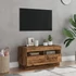 Kép 3/11 - Antik fa színű szerelt fa TV-szekrény LED-ekkel 80x35x40 cm