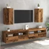 Kép 3/11 - 2 db antik fa színű szerelt fa TV-szekrény 30,5 x 30 x 60 cm