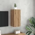 Kép 3/11 - Kézműves tölgy színű szerelt fa TV-szekrény 30,5 x 30 x 60 cm