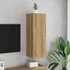 Kép 3/10 - Kézműves tölgy színű szerelt fa TV-szekrény 30,5 x 30 x 90 cm
