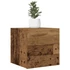 Kép 1/11 - 2 db antik fa színű falra szerelhető TV-szekrény 30,5x30x30 cm