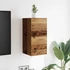 Kép 4/11 - 2 db antik fa színű falra szerelhető TV-szekrény 30,5x30x30 cm