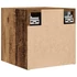 Kép 7/11 - 2 db antik fa színű falra szerelhető TV-szekrény 30,5x30x30 cm
