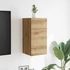 Kép 4/11 - 2 db kézműves tölgy falra szerelhető TV-szekrény 30,5x30x30 cm