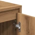 Kép 8/11 - Kézműves tölgy színű szerelt fa TV-szekrény 102x37,5x52,5 cm