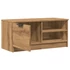 Kép 11/11 - 2 db barna tölgy színű szerelt fa TV-szekrény 80x35x36,5 cm