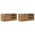 Kép 4/11 - 2 db barna tölgy színű szerelt fa TV-szekrény 80x35x36,5 cm