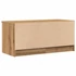 Kép 8/11 - 2 db barna tölgy színű szerelt fa TV-szekrény 80x35x36,5 cm