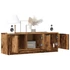 Kép 1/11 - TV szekrény Régi fa 102x35x36,5 cm Gépelt fa