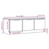 Kép 11/11 - TV szekrény Artisan tölgy 102x35x36,5 cm Műanyag fa