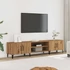 Kép 1/10 - Kézműves tölgy színű szerelt fa TV-szekrény 180 x 31,5 x 40 cm