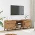 Kép 3/11 - Kézműves tölgy színű szerelt fa TV-szekrény 150 x 30 x 50 cm