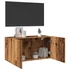 Kép 4/11 - Antik fa színű falra szerelhető TV-szekrény 80 x 30 x 41 cm