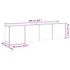 Kép 11/11 - 2 db antik fa színű falra szerelhető TV-szekrény 80 x 30 x 41cm