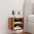 Kép 4/11 - Antik fa színű fali TV-szekrény LED-világítással 30x28,5x30 cm