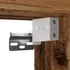 Kép 11/11 - 2 db antik fa fali TV-szekrény LED-világítással 30x28,5x30 cm