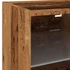Kép 10/11 - 2 db antik fa fali TV-szekrény LED-világítással 30x28,5x30 cm