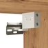 Kép 11/11 - 2 db kézműves tölgy színű fali TV-szekrény LED-del 30x28,5x30cm